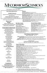 Menus & Prices, McCormick & Schmick's Seafood Restaurant Scottsdale, Scottsdale