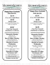 Menus & Prices, McCormick & Schmick's Seafood Restaurant Burbank, Burbank