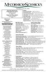 Menus & Prices, McCormick & Schmick's Seafood Restaurant Burbank, Burbank