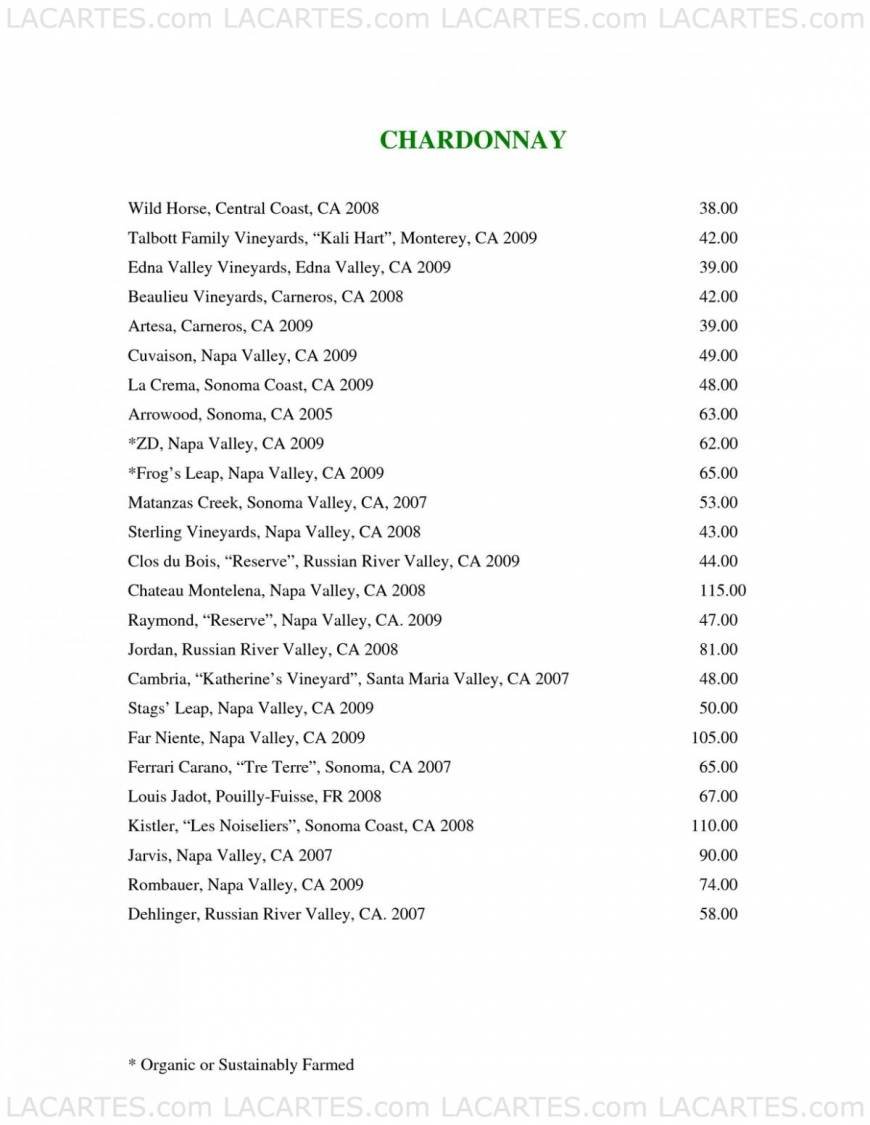  Pricelists of McCormick & Kuleto's Seafood Restaurant 900 North Point St. (Corner of Beach and Larkin) - Photo 7 of 22
