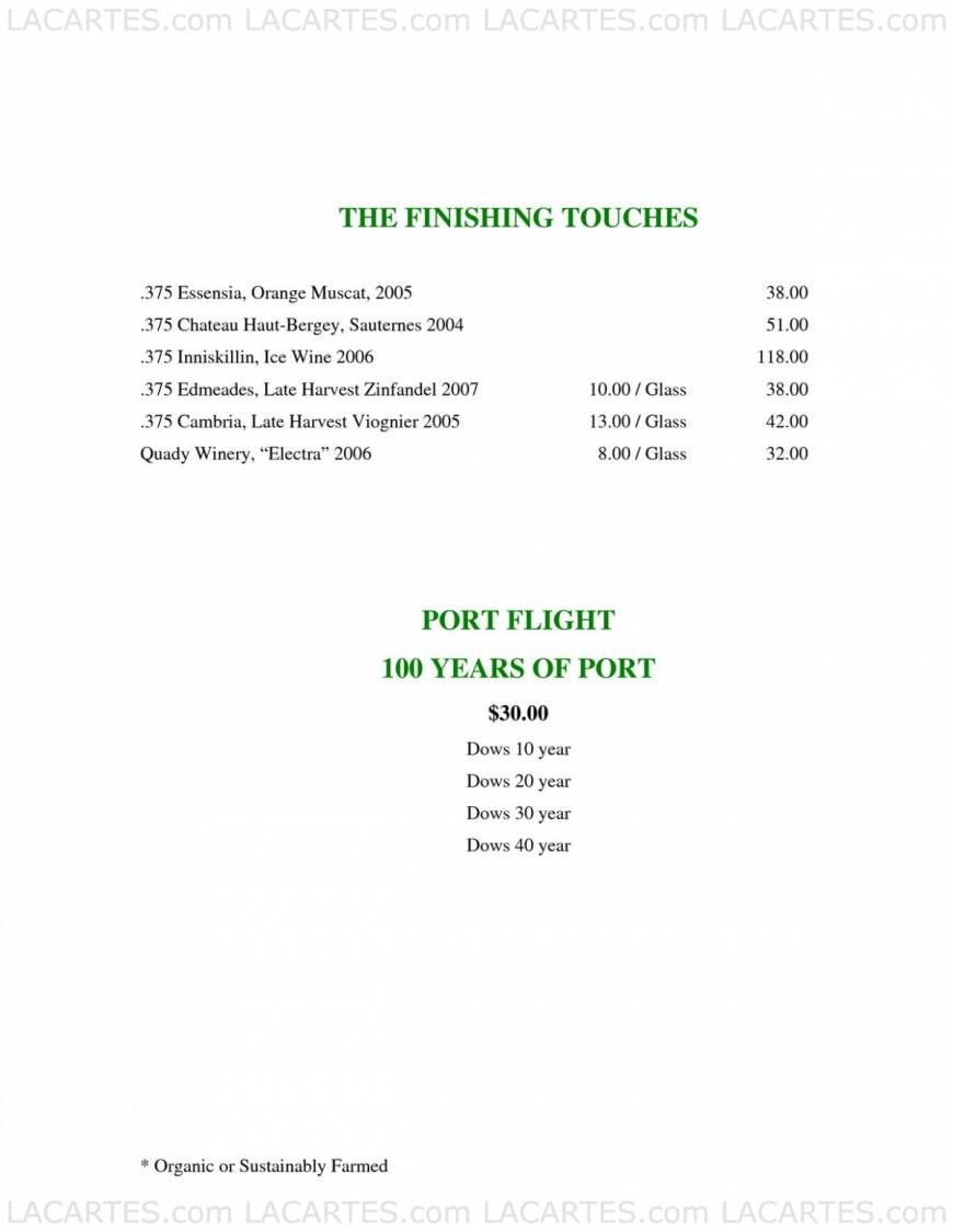  Pricelists of McCormick & Kuleto's Seafood Restaurant 900 North Point St. (Corner of Beach and Larkin) - Photo 3 of 22