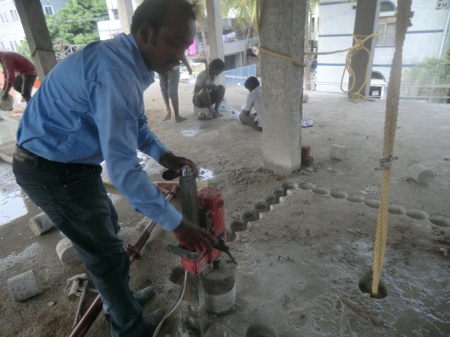 Rcc concrete slab/ceiling cutting & removing work using concrete core drilling machine without breaking & vibration like lift opening,staircase opening:Tritherm Profile Photos of TRITHERM Concrete Core Cutting Contractors in Chennai India 13,anjaneyar koil street,west saidapet, chennai - Photo 50 of 57