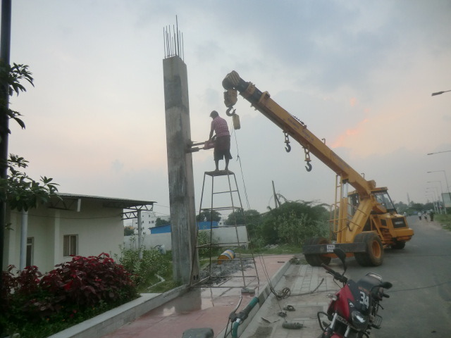 Rcc concrete column cutting using core cutting machine then removing by hydra crane:Tritherm Profile Photos of TRITHERM Concrete Core Cutting Contractors in Chennai India 13,anjaneyar koil street,west saidapet, chennai - Photo 2 of 57