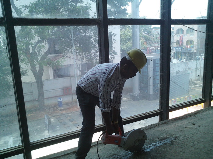 Rcc concrete roof slab or ceiling cutting work using single phase hitachi make CM12Y diamond circular blade saw cutting machine Profile Photos of TRITHERM Rcc Concrete Cutting Contractors agencies in Chennai india 13,Anjaneyar koil street,West saidapet,chennai - Photo 16 of 69 Rcc concrete roof slab or ceiling cutting work using single phase hitachi make CM12Y diamond circular blade saw cutting machine Profile Photos of TRITHERM Rcc Concrete Cutting Contractors agencies in Chennai india 13,Anjaneyar koil street,West saidapet,chennai - Photo 16 of 69