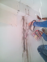 brick wall cutting work using single phase hitachi make CM12Y diamond circular blade saw cutting machine                                   TRITHERM Rcc Concrete Cutting Contractors agencies in Chennai india 13,Anjaneyar koil street,West  saidapet,chennai 