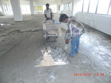 Concrete roof slab or ceiling/Floor diamond saw cutting work-using Three phase 1 meter dia circular blade saw cutting machine  with electrical breaker. TRITHERM Rcc Concrete Cutting Contractors agencies in Chennai india 13,Anjaneyar koil street,West  saidapet,chennai 
