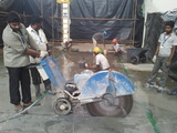Concrete roof slab or ceiling/Floor diamond saw cutting work-using Three phase 1 meter dia circular blade saw cutting machine & without breaker & vibration. TRITHERM Rcc Concrete Cutting Contractors agencies in Chennai india 13,Anjaneyar koil street,West  saidapet,chennai 