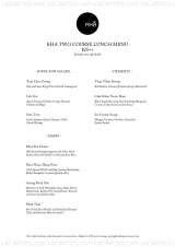 Menus & Prices, Kha, 38 Martin Road
