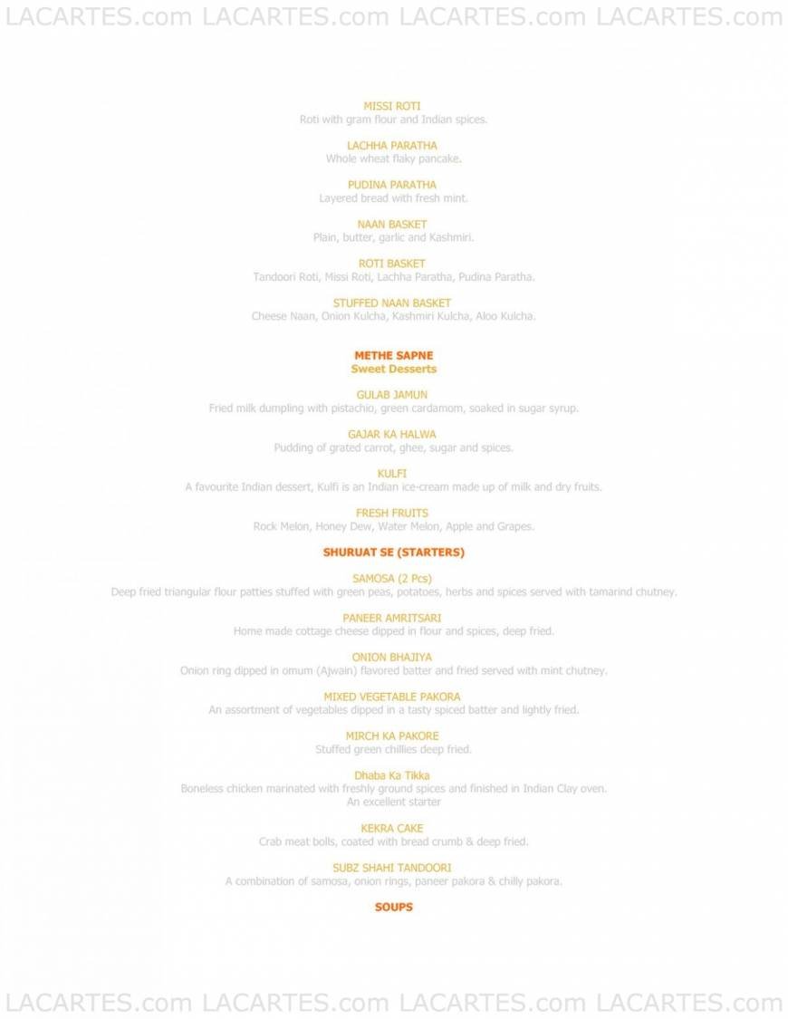  Pricelists of Kinara Contemporary Indian Cuisine @ Boat Quay 57 Boat Quay  - Photo 5 of 6