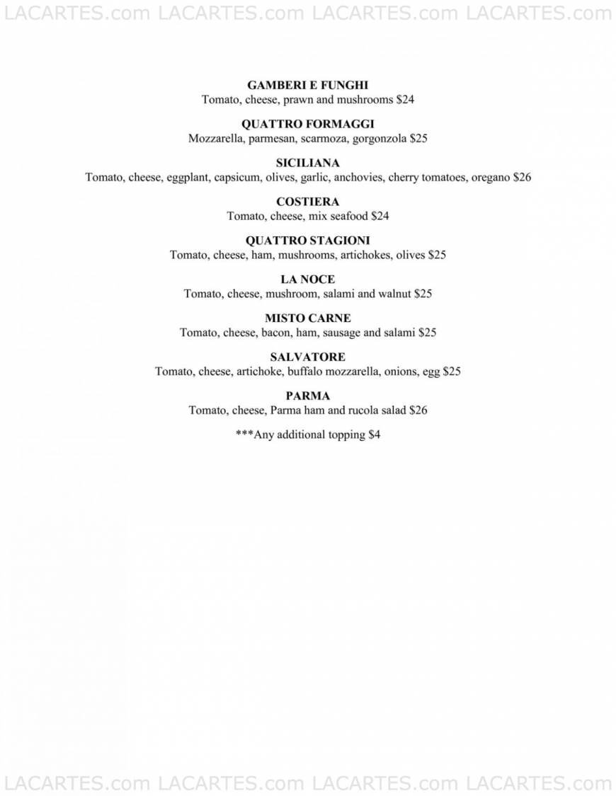  Pricelists of La Noce 491 River Valley Road  - Photo 9 of 10