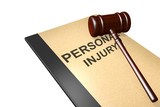 Personal injury titled on legal documents folder with gavel isolated on white, Accident Attorney Aliso Viejo, Aliso Viejo