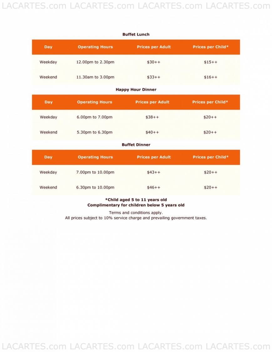  Pricelists of Carnivore @ VivoCity 1 Harbour Front Walk - Photo 1 of 1