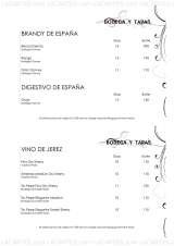 Menus & Prices, Bodega Y Tapas, #01-29 Orchard Hotel