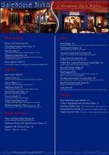 Menus & Prices, Warehouse Bistro, #01-02 Clarke Quay