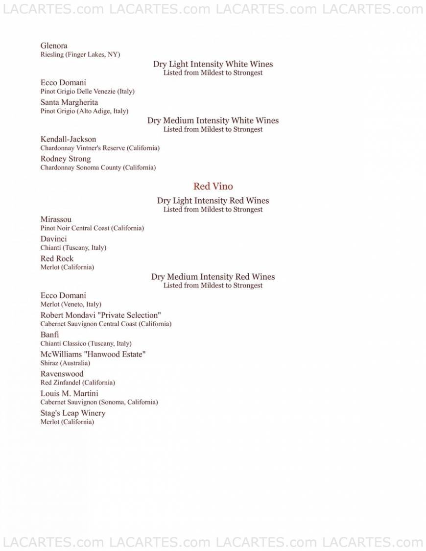  Pricelists of Delmonico's Italian Steakhouse 2950 Erie Blvd East - Photo 5 of 7