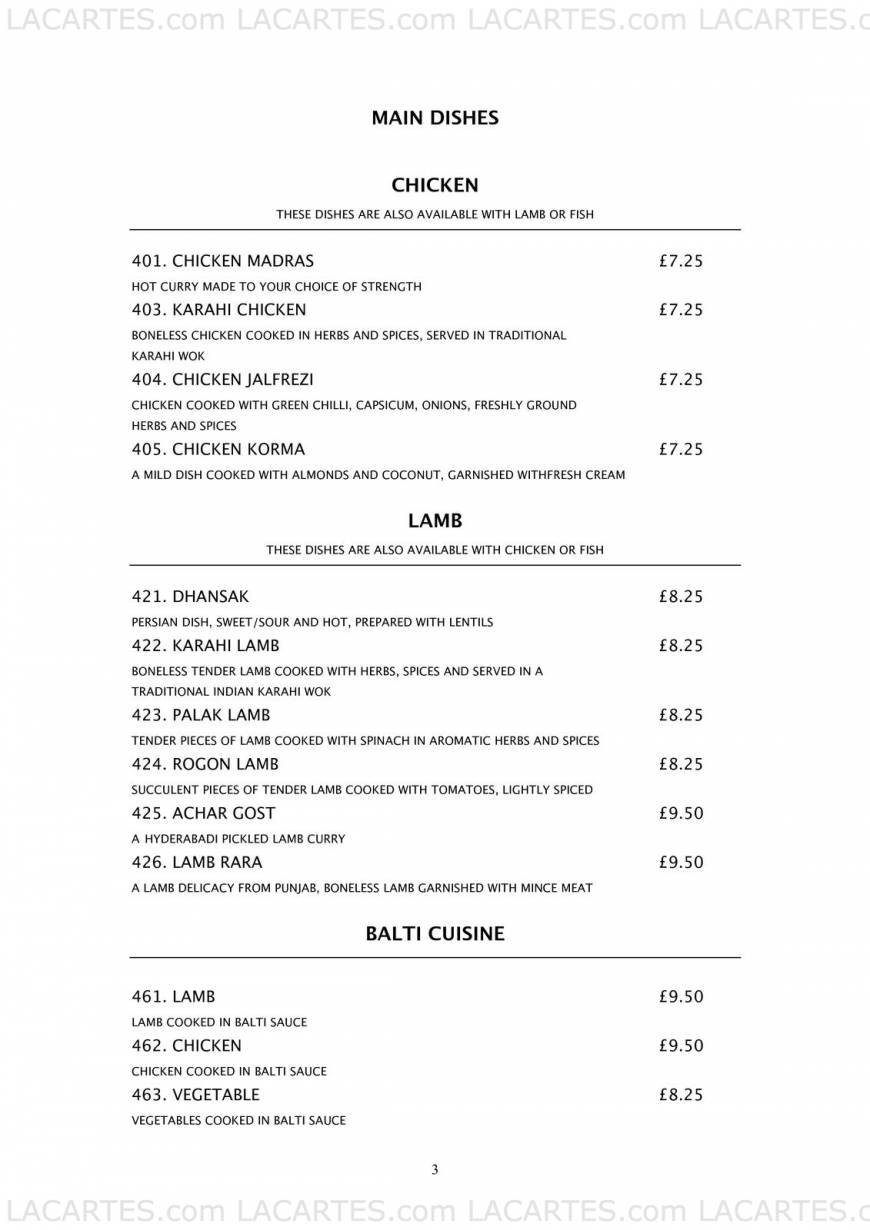  Pricelists of Cafe Naz Cambridge 45/ 47 Castle Street  - Photo 3 of 8