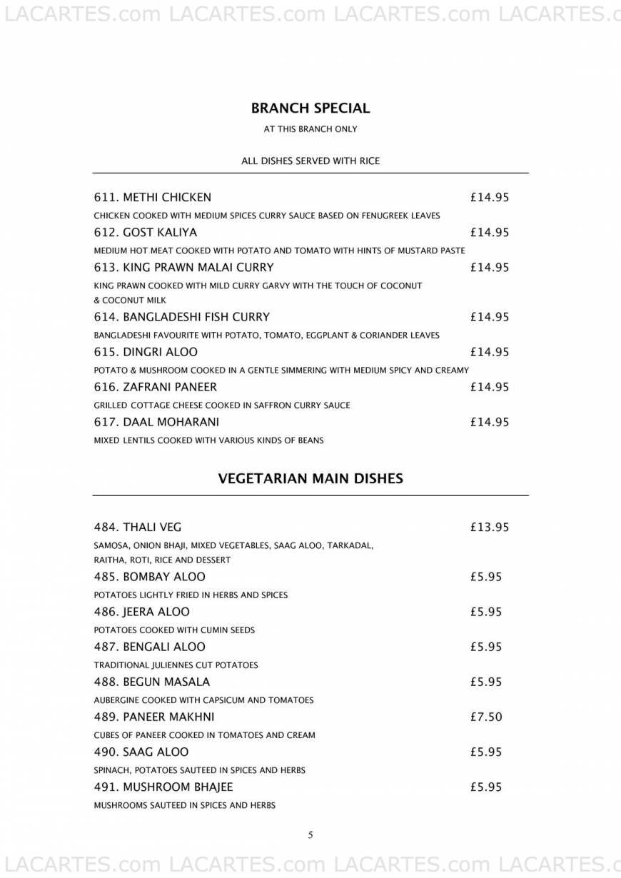 Pricelists of Cafe Naz Cambridge 45/ 47 Castle Street  - Photo 5 of 8