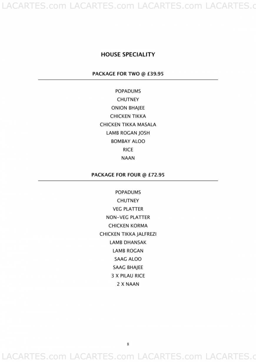 Pricelists of Cafe Naz Cambridge 45/ 47 Castle Street  - Photo 8 of 8