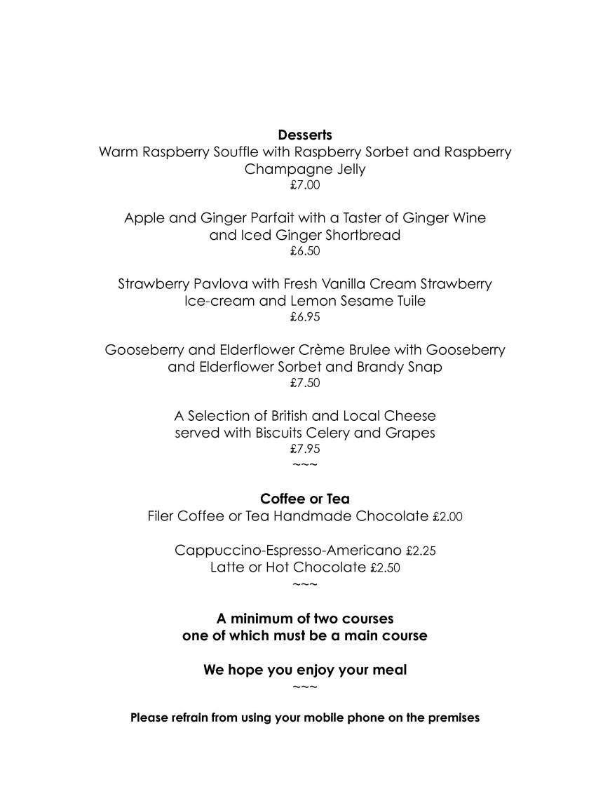  Pricelists of Magpies Restaurant with Rooms 71-73 East Street - Photo 6 of 6