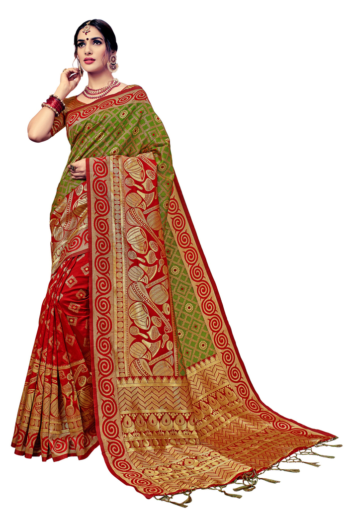 Banarasi Silk Saree Indian Sarees of Urban India 313, Regent Square, Above D-Mart, Near Karan Park Society, Adajan - Photo 8 of 10