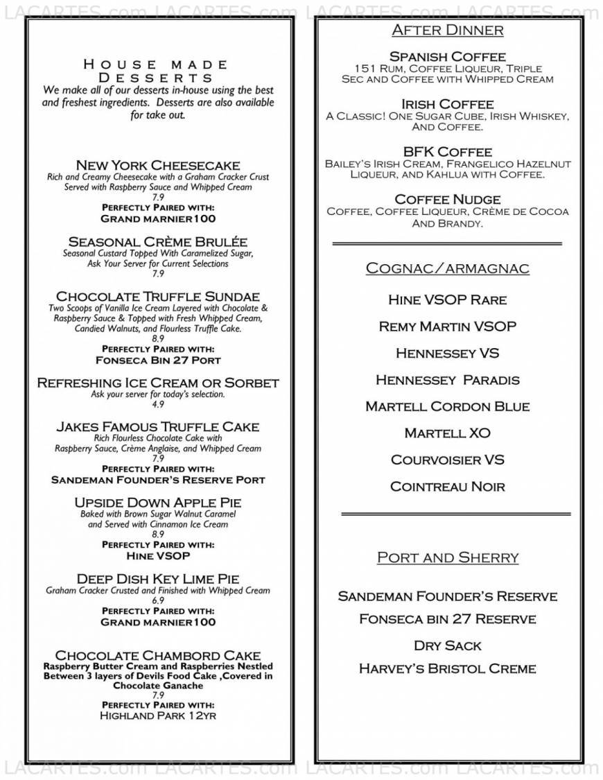  Pricelists of McCormick & Schmick's Seafood Restaurant - Annapolis, MD 2100 Annapolis Mall - Photo 2 of 8