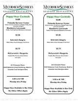 Menus & Prices, McCormick & Schmick's Seafood Restaurant - Annapolis, MD, Annapolis