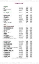 Menus & Prices, The Moomba, Singapore