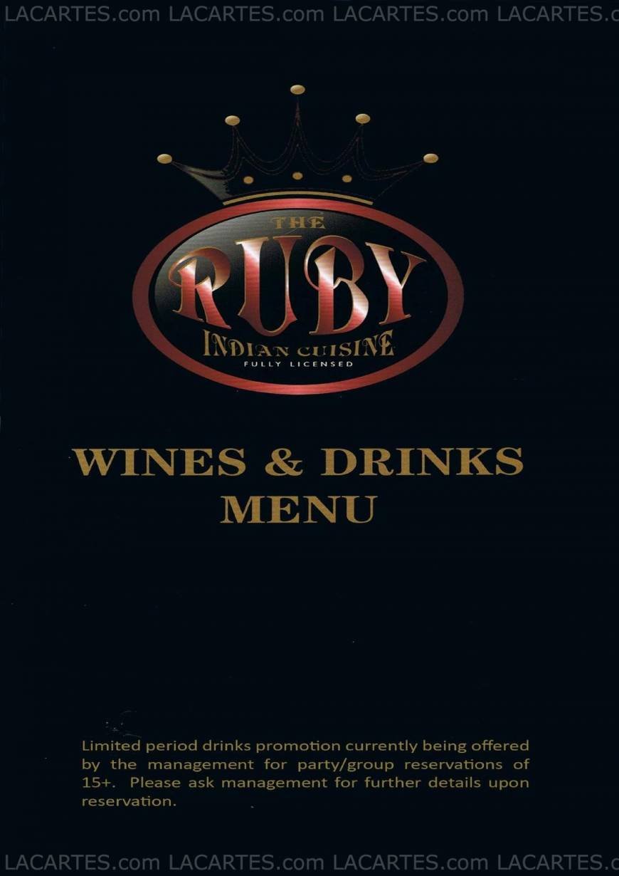  Pricelists of The Ruby Indian Cuisine 32 Chatterton Road - Photo 9 of 12