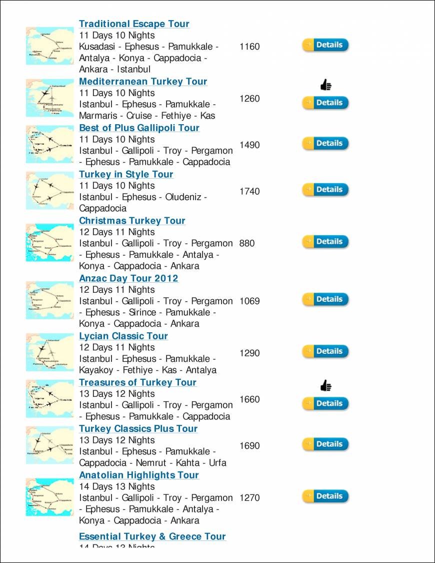  Pricelists of Turkey Travel Centre Klodfarer Cad - Photo 4 of 4