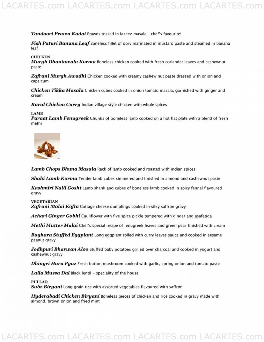  Pricelists of Go India Clarke Quay 3A River Valley Road - Photo 2 of 3