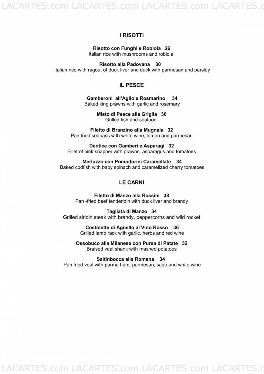  Pricelists of Da Paolo Ristorante at Holland Vilalge 44 Jalan Merah Saga #01-56 - Photo 5 of 6