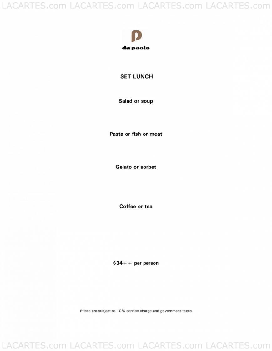  Pricelists of Da Paolo Ristorante at Club Street 80 Club Street - Photo 6 of 6