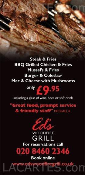  Pricelists of Ed's Woodfire Grill Restaurant 41 East Street - Photo 4 of 5
