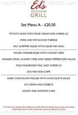 Menus & Prices, Ed's Woodfire Grill Restaurant, Bromley