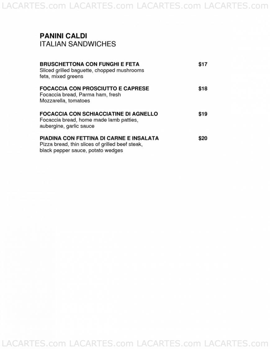  Pricelists of Da Paolo Pizza Bar 44 Jalan Merah Saga #01-46 - Photo 2 of 6