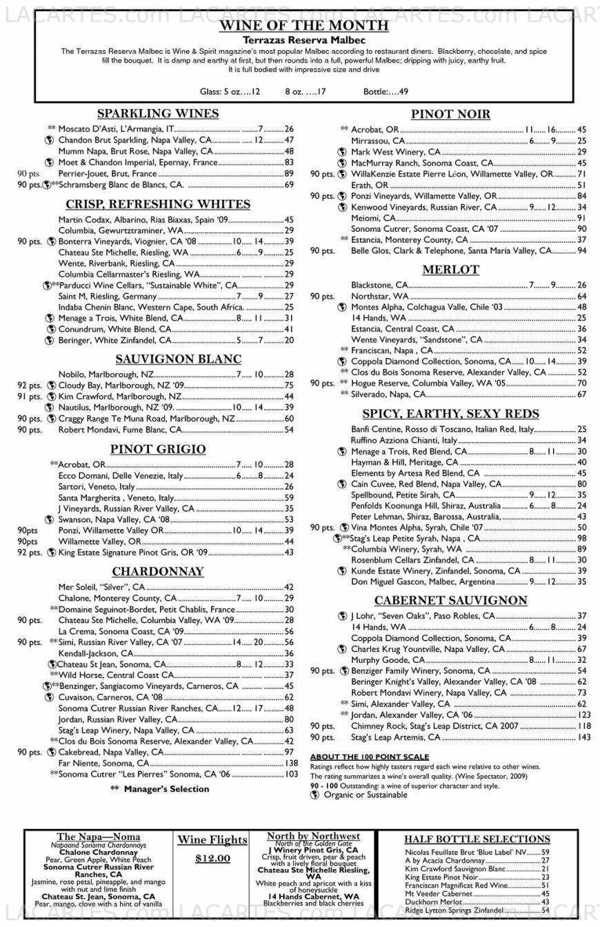  Pricelists of McCormick & Schmick's Seafood Restaurant - Reston, VA 11920 Democracy Drive - Photo 1 of 8
