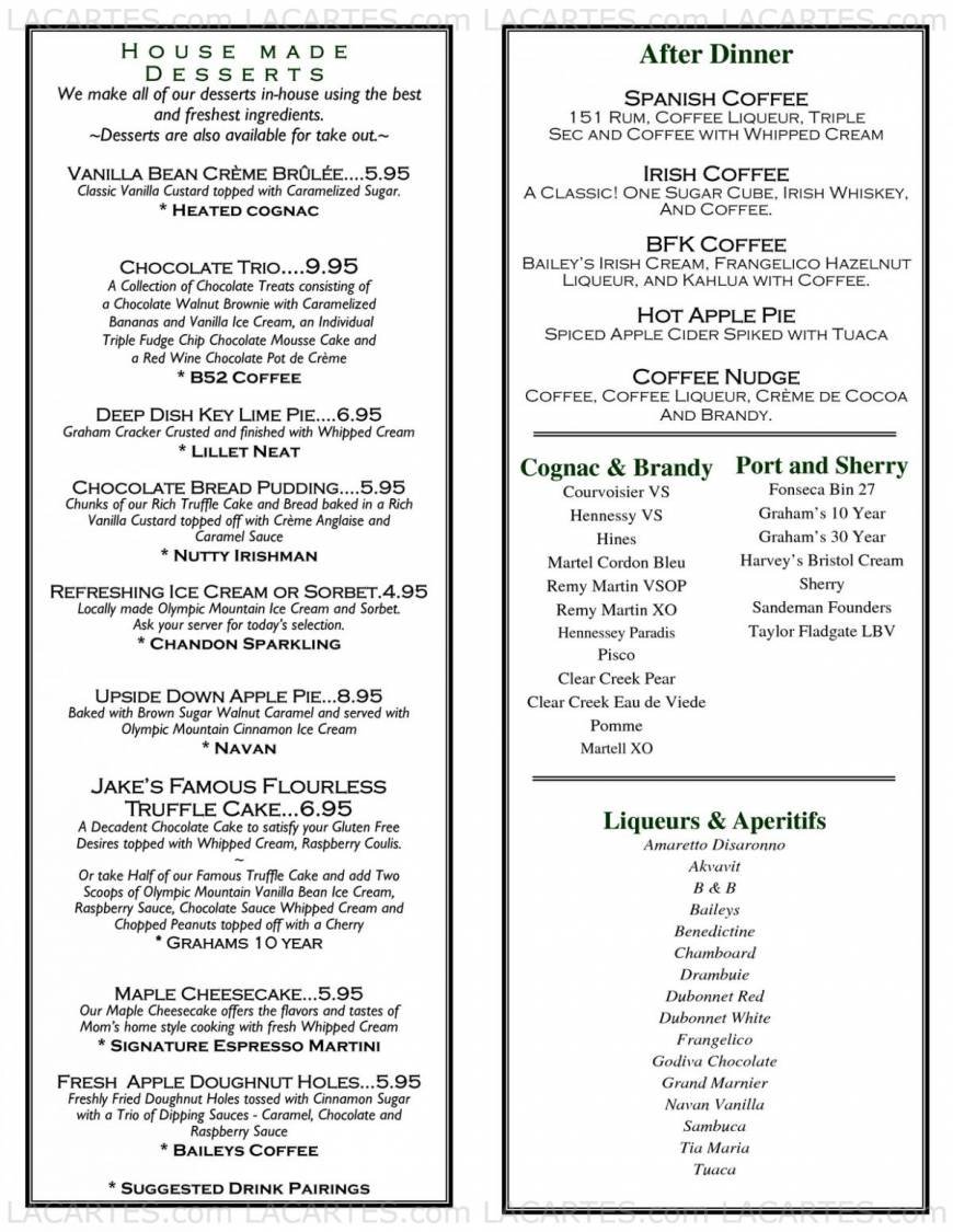  Pricelists of McCormick & Schmick's Seafood Restaurant - Bellevue, WA 700 Bellevue Way Suite 115 - Photo 5 of 11