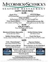Menus & Prices, McCormick & Schmick's Seafood Restaurant - Bellevue, WA, Bellevue