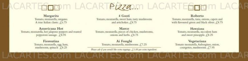  Pricelists of La Pasta Italian Restaurant 60 High Street - Photo 4 of 4