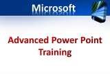 Advanced PowerPoint Training is for the people who can already create simple presentations, and want to add more sophistication. This one-day course shows you how to create a better, effective and meaningful presentation in PowerPoint.

Key features:

, Excel4all, Chennai
