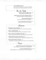 Menus & Prices, Equinox Restaurant, Washington
