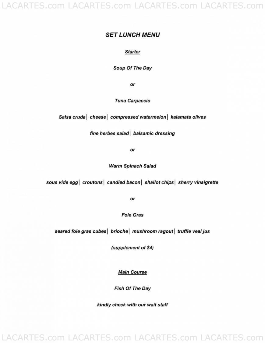  Pricelists of Table 66 Restaurant 66 Tras Street - Photo 10 of 17