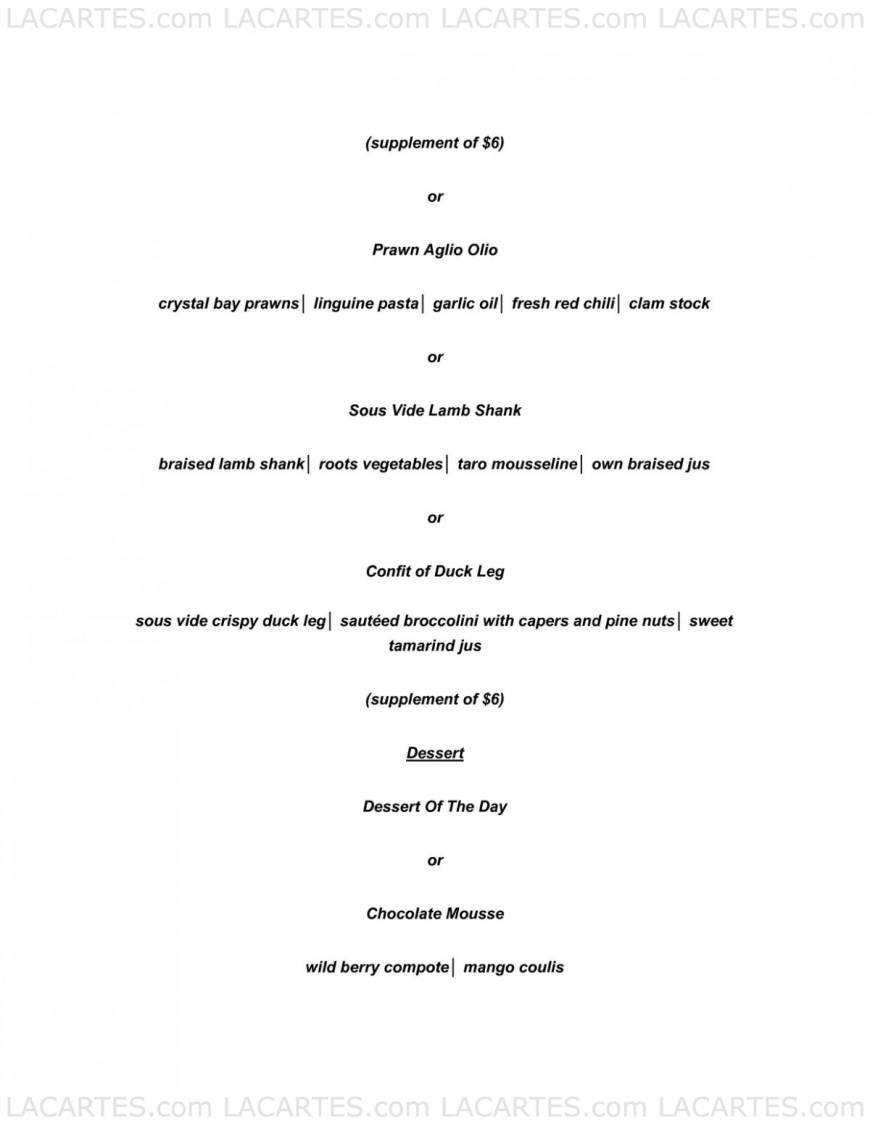  Pricelists of Table 66 Restaurant 66 Tras Street - Photo 17 of 17