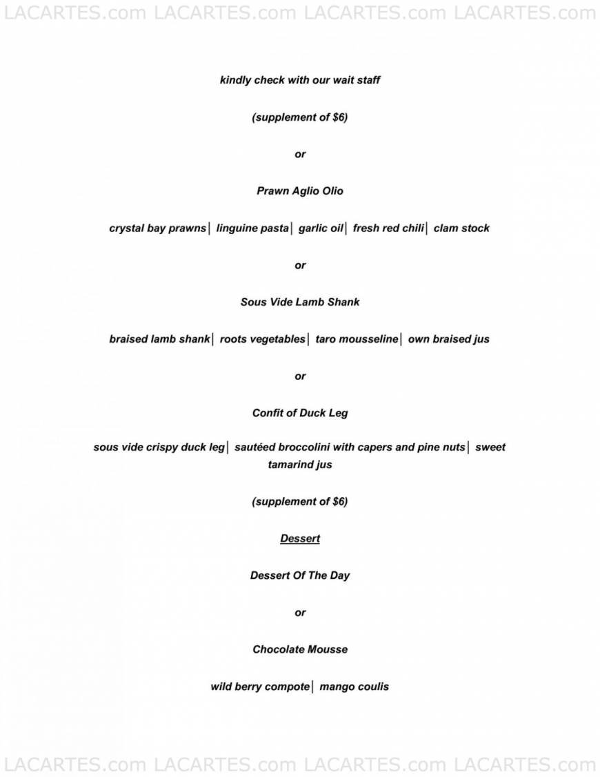  Pricelists of Table 66 Restaurant 66 Tras Street - Photo 14 of 17