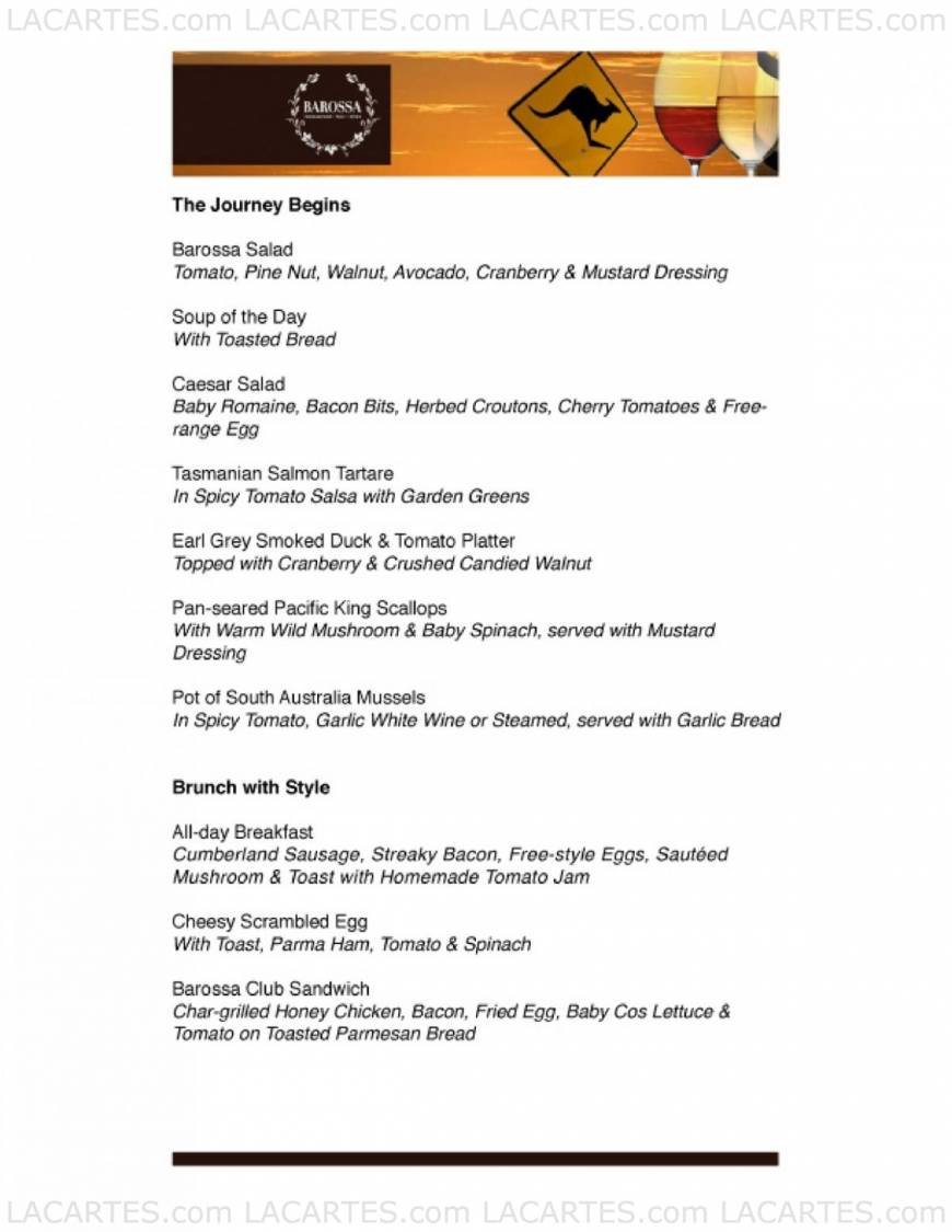  Pricelists of Barossa @ Holland Village 22 Lorong Mambong - Photo 1 of 3