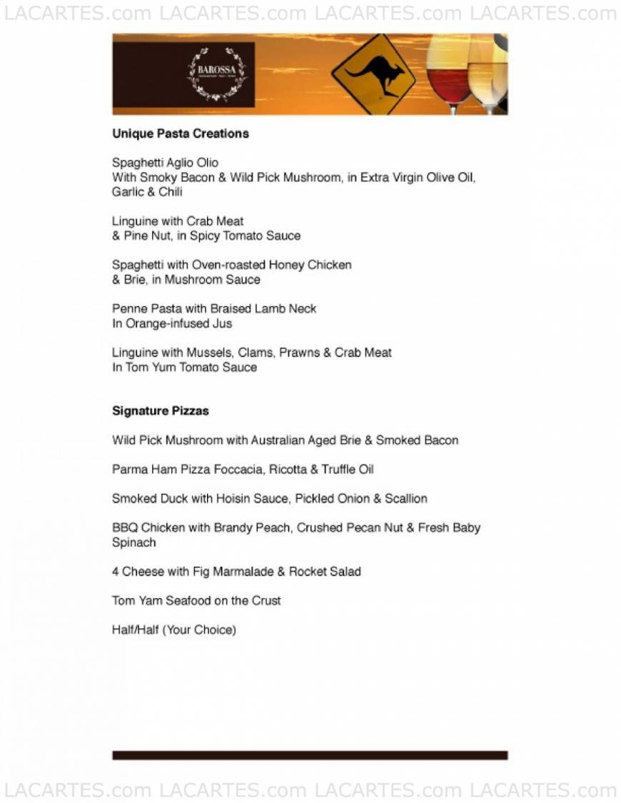  Pricelists of Barossa @ Holland Village 22 Lorong Mambong - Photo 2 of 3