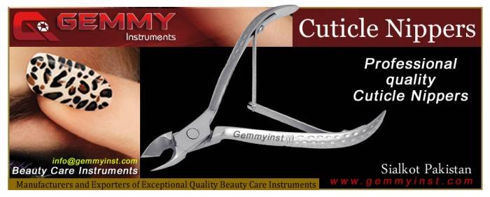 Cuticle Nipper-Box Joint Cuticle Nipper-Lap Joint Cuticle Nipper-French Locked Cuticle Nipper-Handle Locked Cuticle Nipper Profile Photos of Gemmy Instruments Manufacturers & Exporters of Beauty Care Instruments New Miana Pura East, Roras Road, - Photo 23 of 23 Cuticle Nipper-Box Joint Cuticle Nipper-Lap Joint Cuticle Nipper-French Locked Cuticle Nipper-Handle Locked Cuticle Nipper Profile Photos of Gemmy Instruments Manufacturers & Exporters of Beauty Care Instruments New Miana Pura East, Roras Road, - Photo 23 of 23