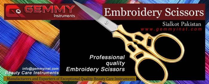 Embroidery Scissor-Crafts Scissor-Fancy Scissor-Stork Scissor Profile Photos of Gemmy Instruments Manufacturers & Exporters of Beauty Care Instruments New Miana Pura East, Roras Road, - Photo 17 of 23 Embroidery Scissor-Crafts Scissor-Fancy Scissor-Stork Scissor Profile Photos of Gemmy Instruments Manufacturers & Exporters of Beauty Care Instruments New Miana Pura East, Roras Road, - Photo 17 of 23