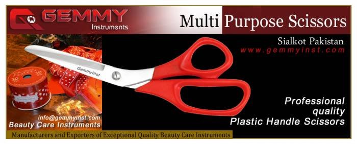 plastic handle scissor-house hold scissor-fabric scissor-tailor scissors Profile Photos of Gemmy Instruments Manufacturers & Exporters of Beauty Care Instruments New Miana Pura East, Roras Road, - Photo 6 of 23 plastic handle scissor-house hold scissor-fabric scissor-tailor scissors Profile Photos of Gemmy Instruments Manufacturers & Exporters of Beauty Care Instruments New Miana Pura East, Roras Road, - Photo 6 of 23