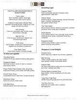 Menus & Prices, Town Restaurant @ Fullerton Hotel, Singapore